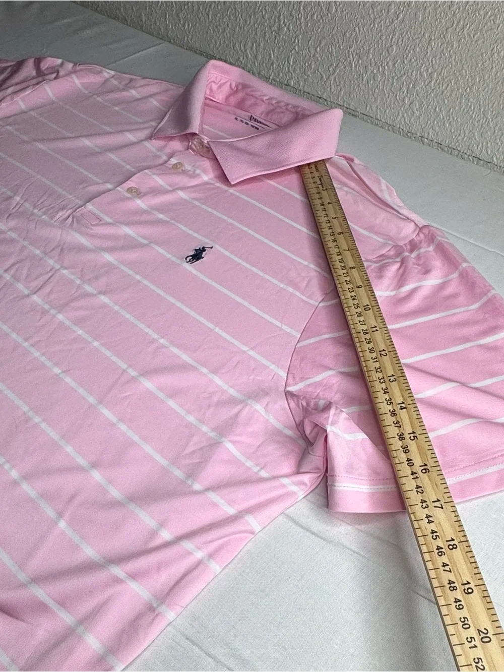 Polo by Ralph Lauren Pink & White Striped Polo Shirt